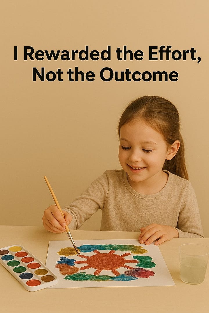 I Rewarded the Effort, Not the Outcome